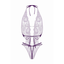 Body string ouvert Renee violet - Christine