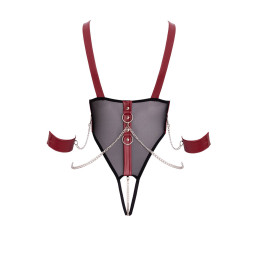 Body de bondage ouvert et seins nus - Cottelli Bondage