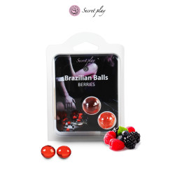 2 Brazilian Balls - baies rouges