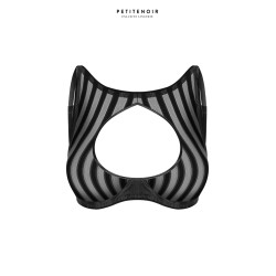 Soutien-gorge brassière tulle rayé